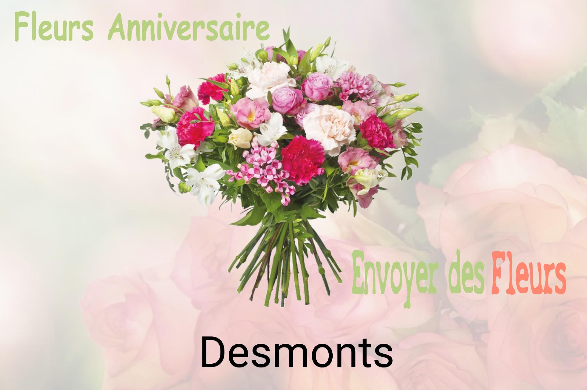 Bouquet de fleurs d’anniversaire livré à Desmonts